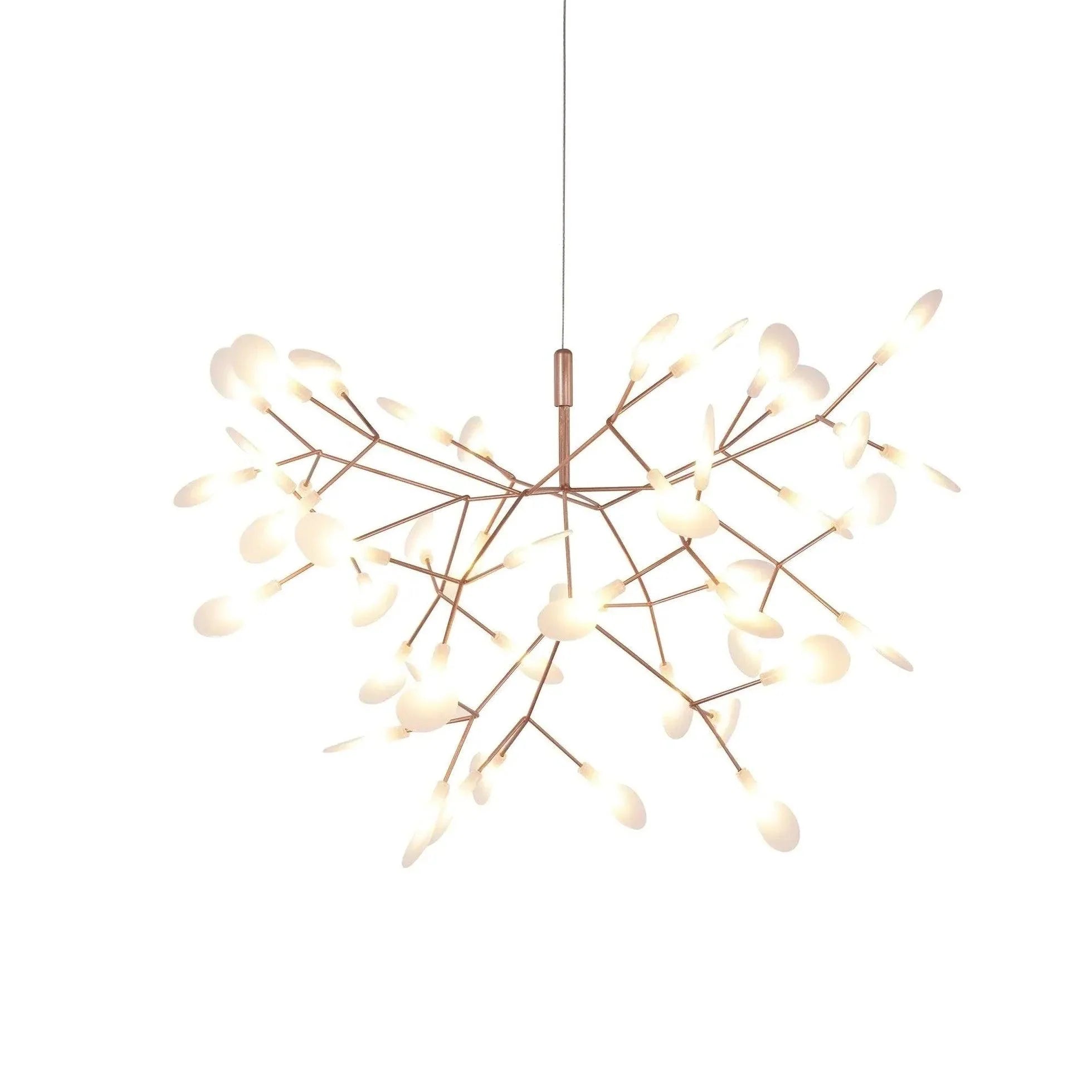 Rose Gold Branches LED Modern Chandelier for Living Room | Rebooters - Rebooters