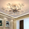 Flower Glass Modern Flush Ceiling Lights for Indoor Use - Rebooters