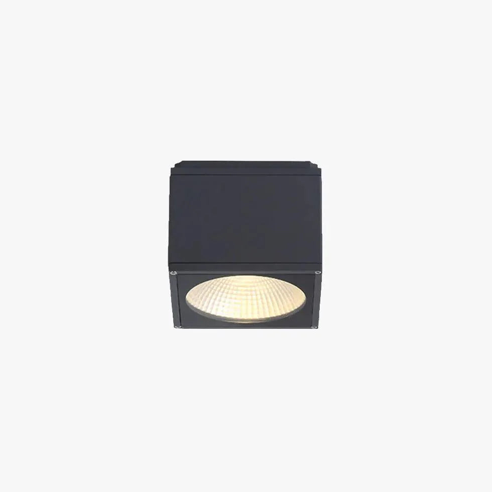 Cubic Linear Array Black Flush Ceiling Lights for Outdoors - Rebooters