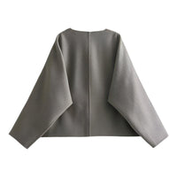 Womens Luxurious Oversized Button-Up Bomber Jacket Style - Rebooters