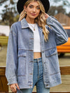 Womens Stylish Oversized Denim Jacket for a Trendy Look - Rebooters