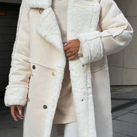 Womens Cozy Oversized Fleece-Lined Jacket for Warmth - Rebooters