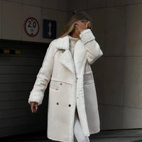 Womens Cozy Oversized Fleece-Lined Jacket for Warmth - Rebooters