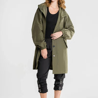 Womens Chic Oversized Hooded Trench Coat for Ultimate Style - Rebooters