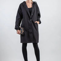 Womens Chic Oversized Hooded Trench Coat for Ultimate Style - Rebooters
