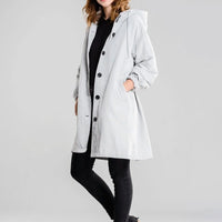 Womens Chic Oversized Hooded Trench Coat for Ultimate Style - Rebooters