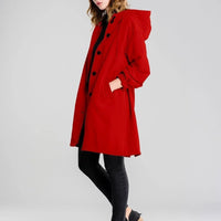 Womens Chic Oversized Hooded Trench Coat for Ultimate Style - Rebooters