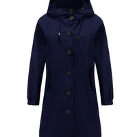 Womens Chic Oversized Hooded Trench Coat for Ultimate Style - Rebooters