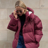 Womens Cozy Padded Down Jacket for Ultimate Warmth Style - Rebooters