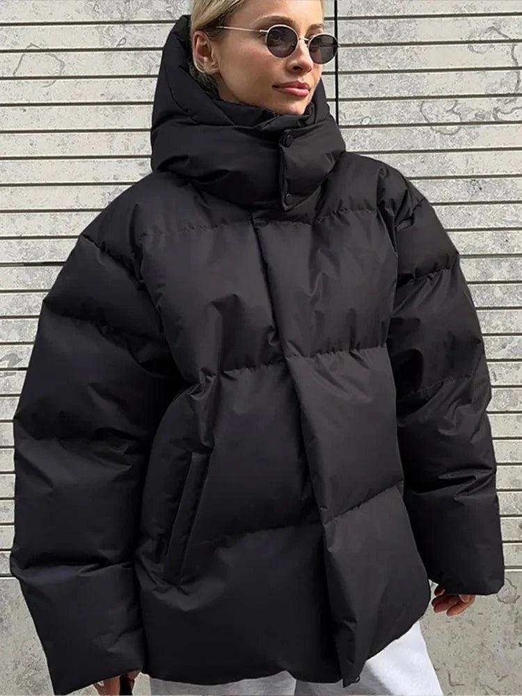 Womens Cozy Insulated Winter Puffer Jacket for Comfort - Rebooters