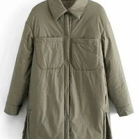 Womens Cozy Oversized Quilted Puffer Jacket for Warmth - Rebooters