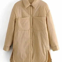 Womens Cozy Oversized Quilted Puffer Jacket for Warmth - Rebooters