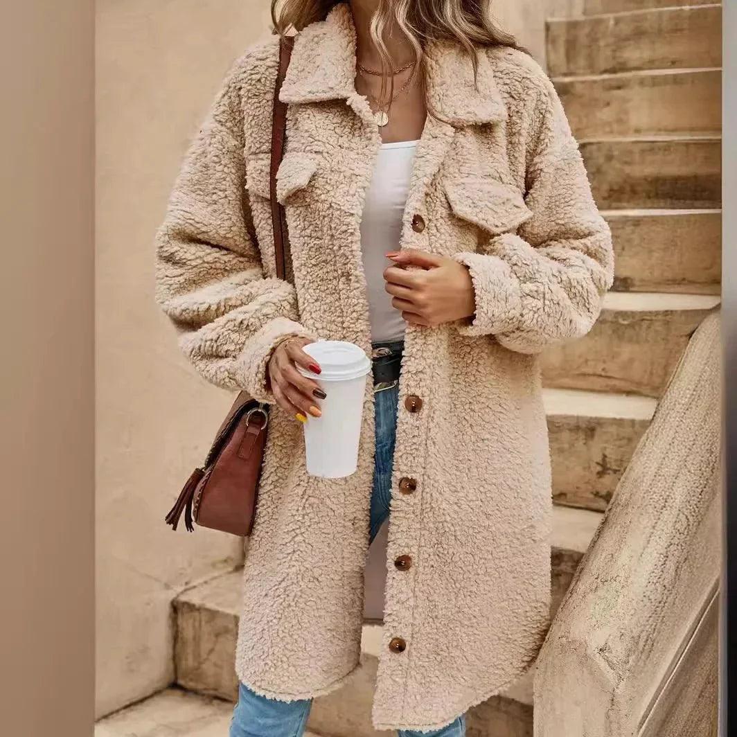 Womens Luxuriously Plush Oversized Teddy Coat for Chic Comfort - Rebooters