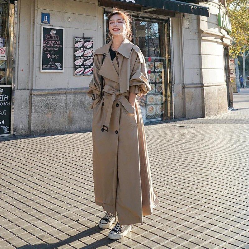 Womens Chic Oversized Trench Coat for Ultimate Style Fit - Rebooters