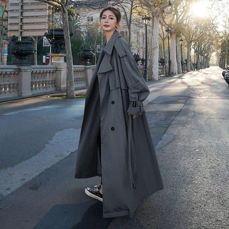 Womens Chic Oversized Trench Coat for Ultimate Style Fit - Rebooters