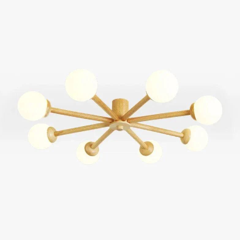 Radioactive Bulls Wooden Flush Ceiling Lights for Home Use - Rebooters