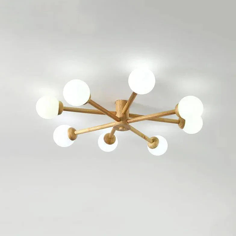 Radioactive Bulls Wooden Flush Ceiling Lights for Home Decor - Rebooters