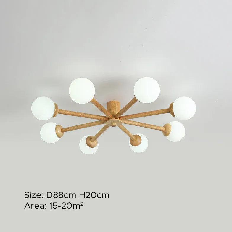 Radioactive Bulls Wooden Flush Ceiling Lights for Home Decor - Rebooters