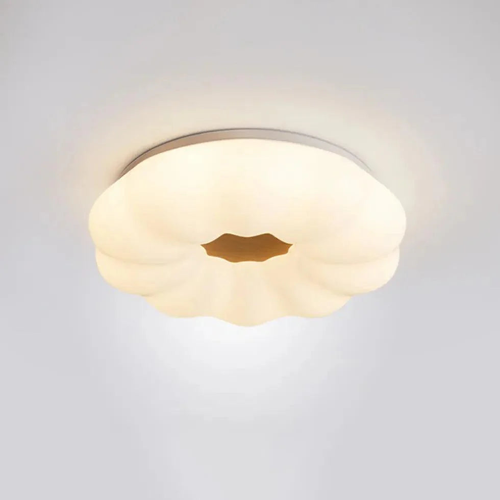 Cloud Cotton Bedroom White Flush Ceiling Lights Fixture - Rebooters