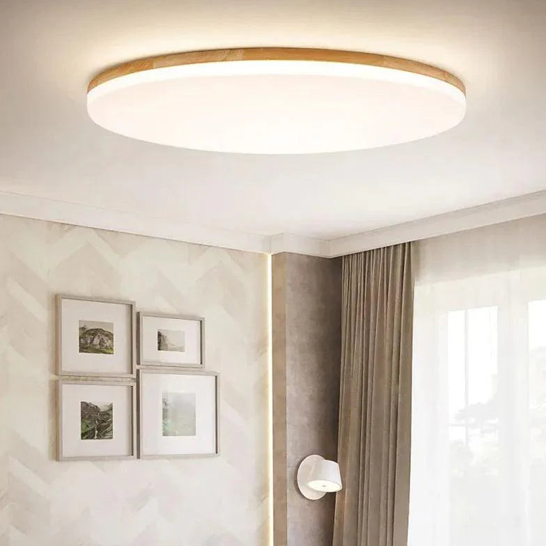 White Soft Light Bedroom Flush Ceiling Lights for Home - Rebooters