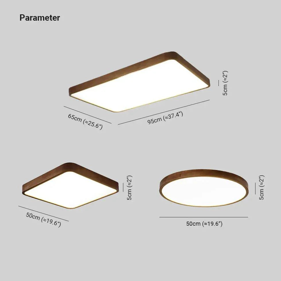 Warm and Elegant Wooden Flush Ceiling Lights for Home Use - Rebooters