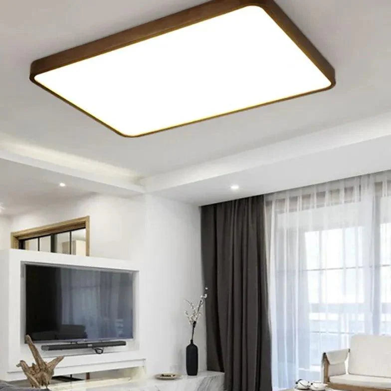 Warm and Elegant Wooden Flush Ceiling Lights for Home Use - Rebooters