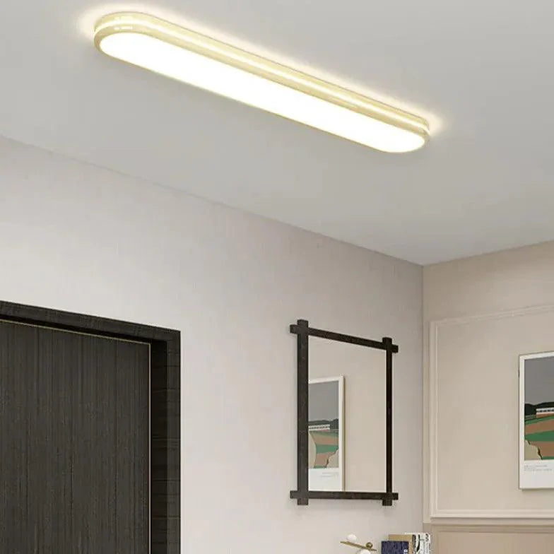 Long Oval LED Modern Flush Ceiling Lights for Living Room - Rebooters