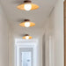 Spherical Warm-Toned Ceiling Light for Corridor Flush Mount - Rebooters