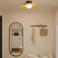Spherical Warm-Toned Ceiling Light for Corridor Flush Mount - Rebooters