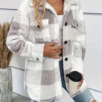 Womens Cozy Plaid Fleece Shacket for Ultimate Comfort - Rebooters