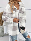 Womens Cozy Plaid Fleece Shacket for Ultimate Comfort - Rebooters