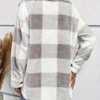 Womens Cozy Plaid Fleece Shacket for Ultimate Comfort - Rebooters