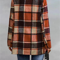Womens Chic Plaid Open-Front Jacket for Effortless Style - Rebooters