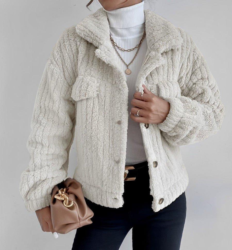 Womens Cozy Luxe Textured Jacket for Ultimate Comfort - Rebooters