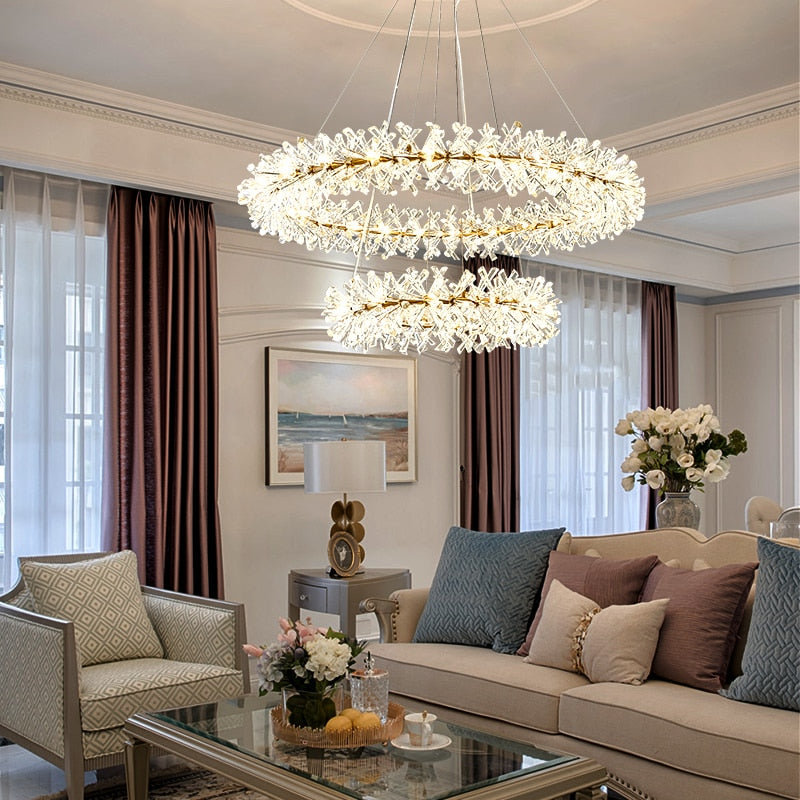 Multi-Layered Luxury Transparent Crystal Chandelier Light | Rebooters - Rebooters