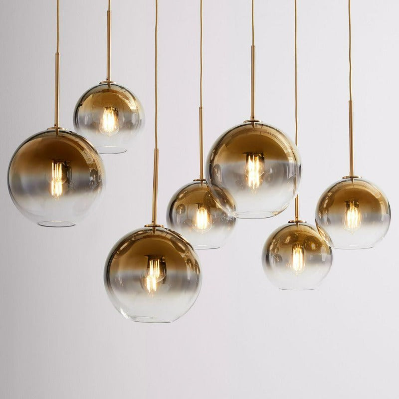 Modern Glass Globe Pendant Lights for Home Decor Elegance | Rebooters - Rebooters