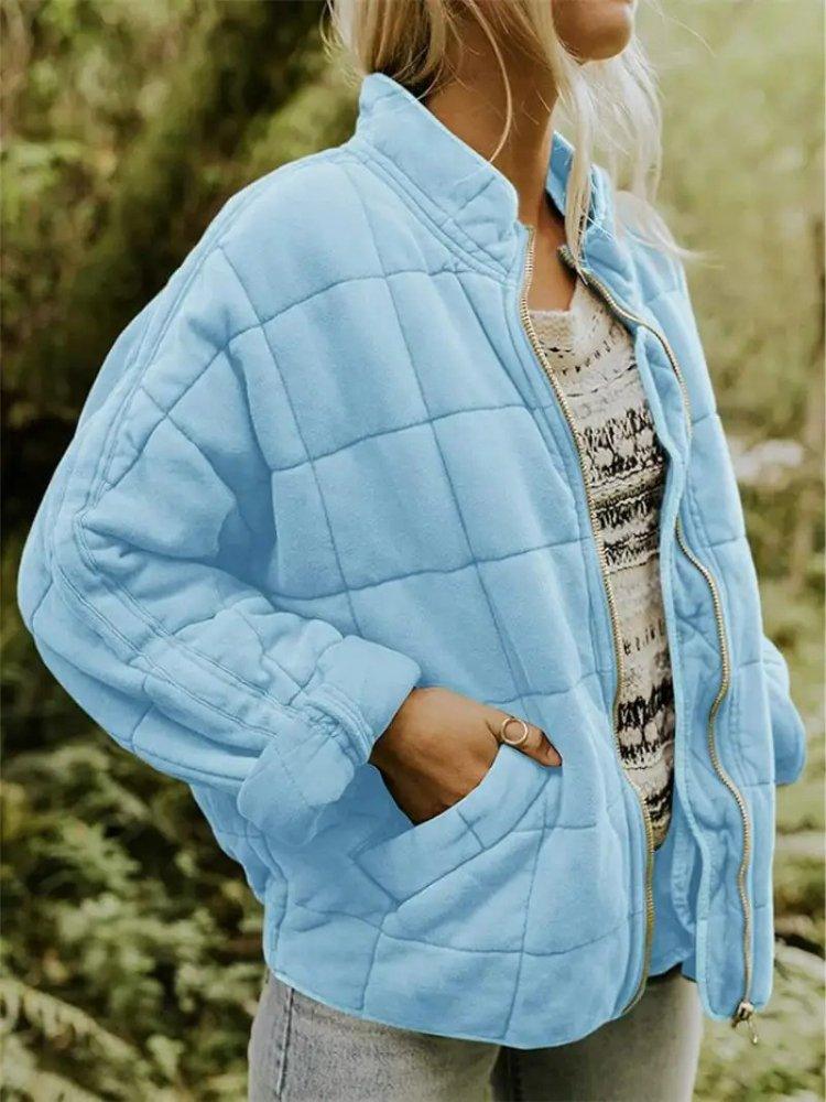 Womens Cozy Quilted Fleece Jacket for Ultimate Comfort Wear - Rebooters