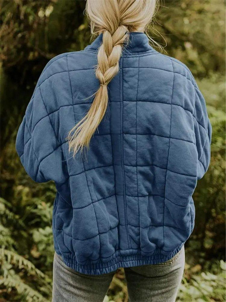 Womens Cozy Quilted Fleece Jacket for Ultimate Comfort Wear - Rebooters