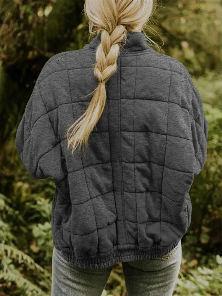 Womens Cozy Quilted Fleece Jacket for Ultimate Comfort Wear - Rebooters