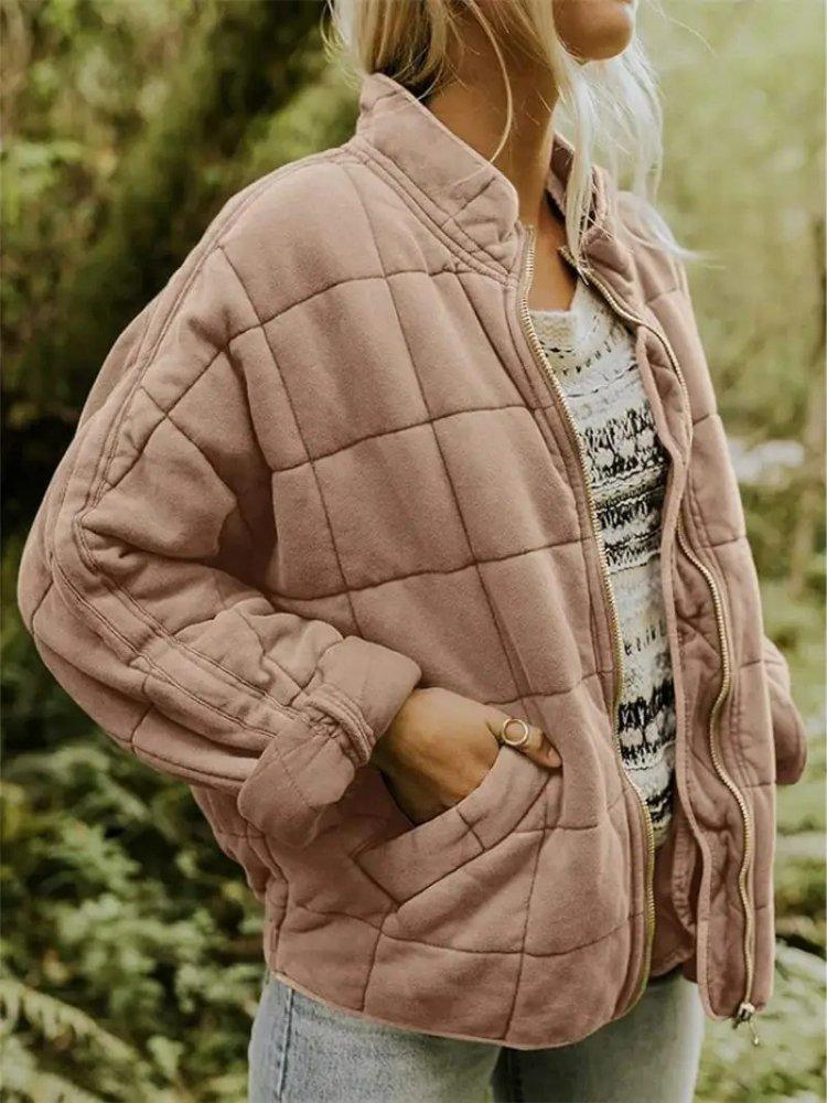 Womens Cozy Quilted Fleece Jacket for Ultimate Comfort Wear - Rebooters