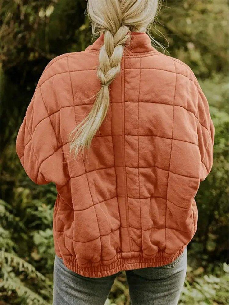 Womens Cozy Quilted Fleece Jacket for Ultimate Comfort Wear - Rebooters