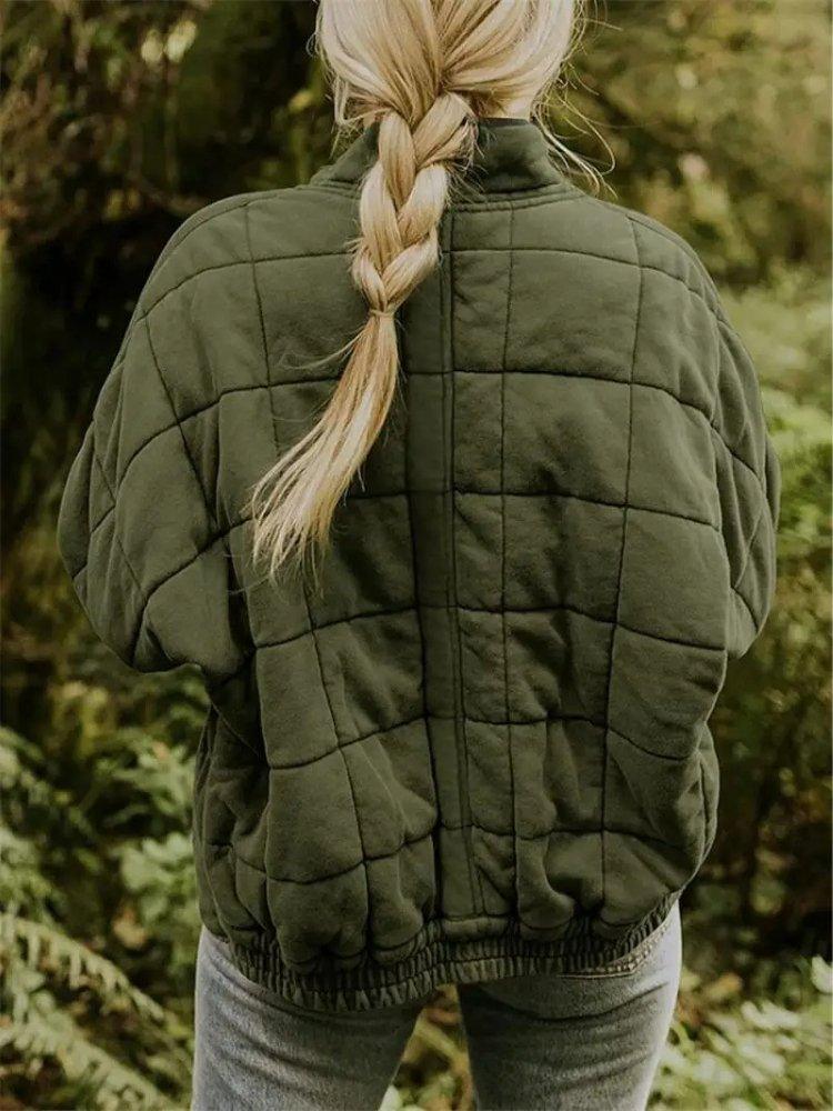 Womens Cozy Quilted Fleece Jacket for Ultimate Comfort Wear - Rebooters