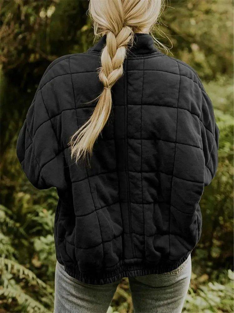 Womens Cozy Quilted Fleece Jacket for Ultimate Comfort Wear - Rebooters