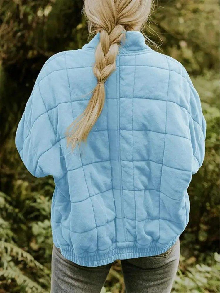 Womens Cozy Quilted Fleece Jacket for Ultimate Comfort Wear - Rebooters