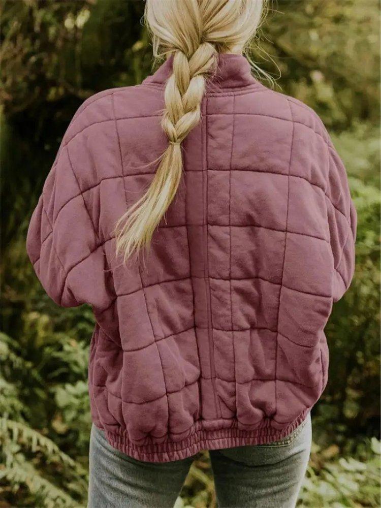 Womens Cozy Quilted Fleece Jacket for Ultimate Comfort Wear - Rebooters