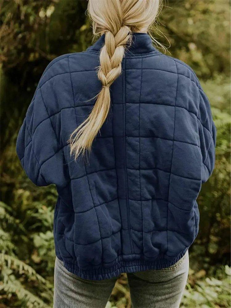 Womens Cozy Quilted Fleece Jacket for Ultimate Comfort Wear - Rebooters