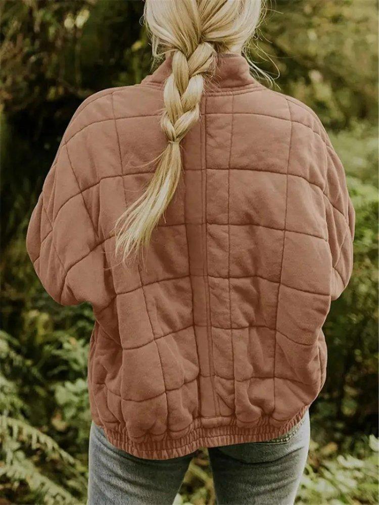 Womens Cozy Quilted Fleece Jacket for Ultimate Comfort Wear - Rebooters