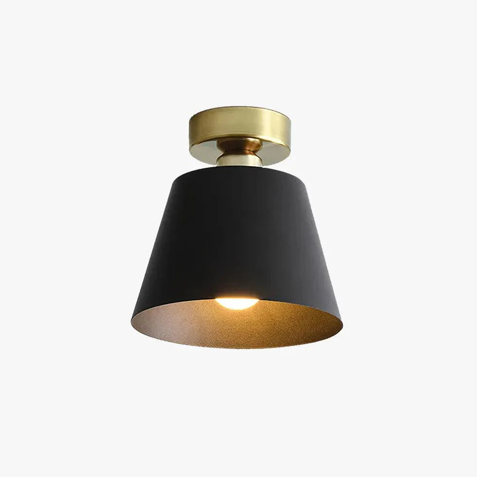 Conical Black for Hallway Vintage Ceiling Light Fixture - Rebooters