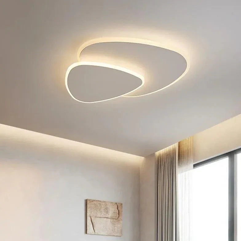 Decorative Style Modern White Flush Ceiling Lights Fixture - Rebooters