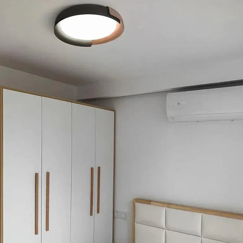 Dual-Tone Round Ceiling Light for Bedroom Flush Mount - Rebooters